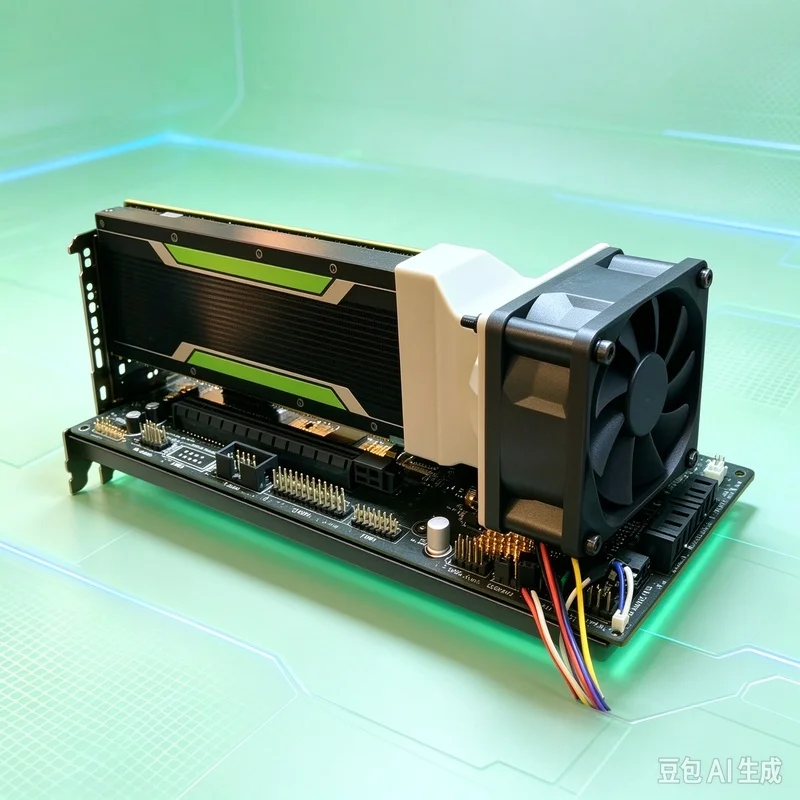 New A+ For NVIDIA For Tesla P4 M4 T4 Low-Profile GPU 60mm Cooling Fan