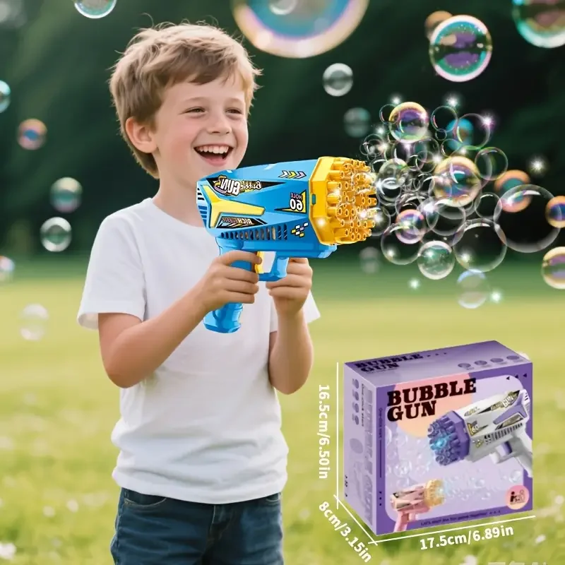 Bubble toys are a must-have for summer outdoor activities. With 60 large bubble holes, they can instantly create a dreamy bubble