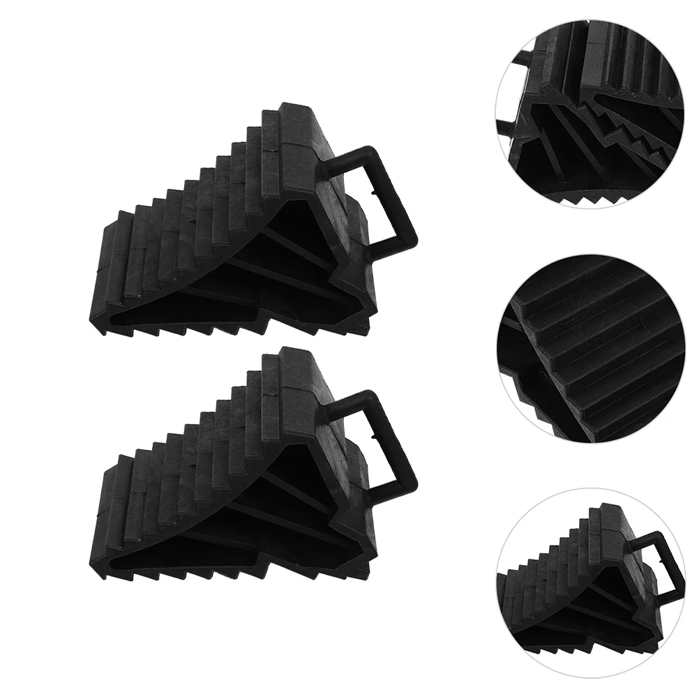 2pcs Anti-Slip Car Wheel Tire Chock Stop Block Anti-Slip Block Tire Support Pad Car Wheel Chocks Wheel Chocks for Car