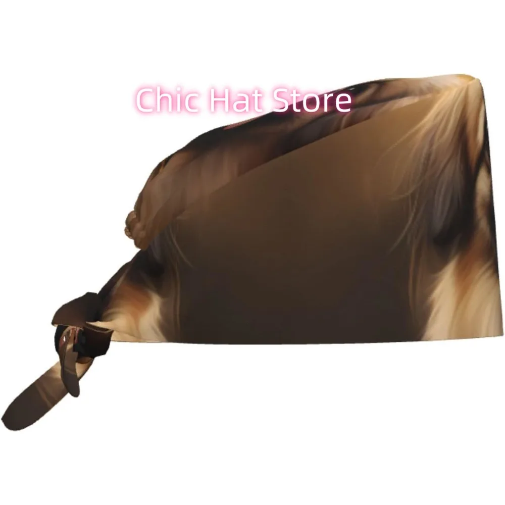 bone-de-trabalho-de-limpeza-com-estampa-de-cachorro-pequines-chapeu-de-chef-para-mulheres-e-homens-ajustavel-respiravel-preto