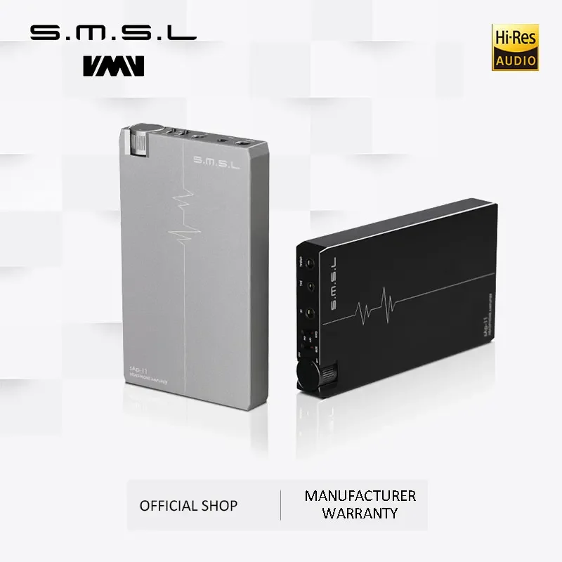 

SMSL SAP-11 Hifi AudioPortable Headphone Amplifier Built-in High-capacity Battery 2.5mm Balanced Output 3.5mm Unbalanced Output