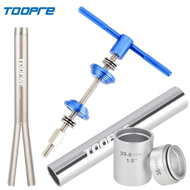 TOOPRE Fietsheadset Press Fit Installeren en verwijderen Gereedschap Semi-geïntegreerde stuurdoos Vork Kroon Spacer Washer Installer Driver