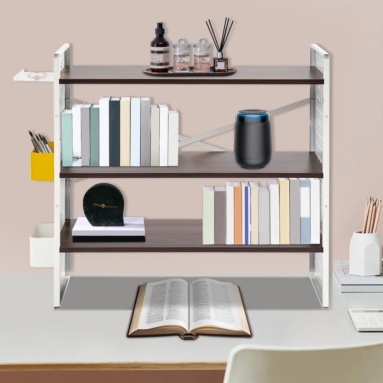 Scaffali da scrivania, organizer da scrivania, scaffale per libreria