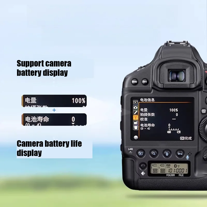 3500mAh11.1V High Capacity LP-E4N/E19 Rechargeable Battery for Canon EOS 1DX Mark II/III 1D3 1DS4 DSLR Camera  Fast Charging