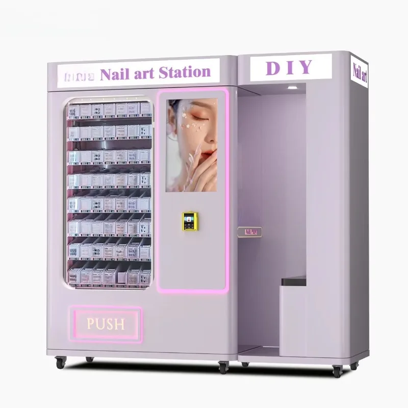 Custom Smart 3D Nail Printer Vending Machine with DIY Design Nail Printer Self-Service Portable Nail Printing Vending Machine