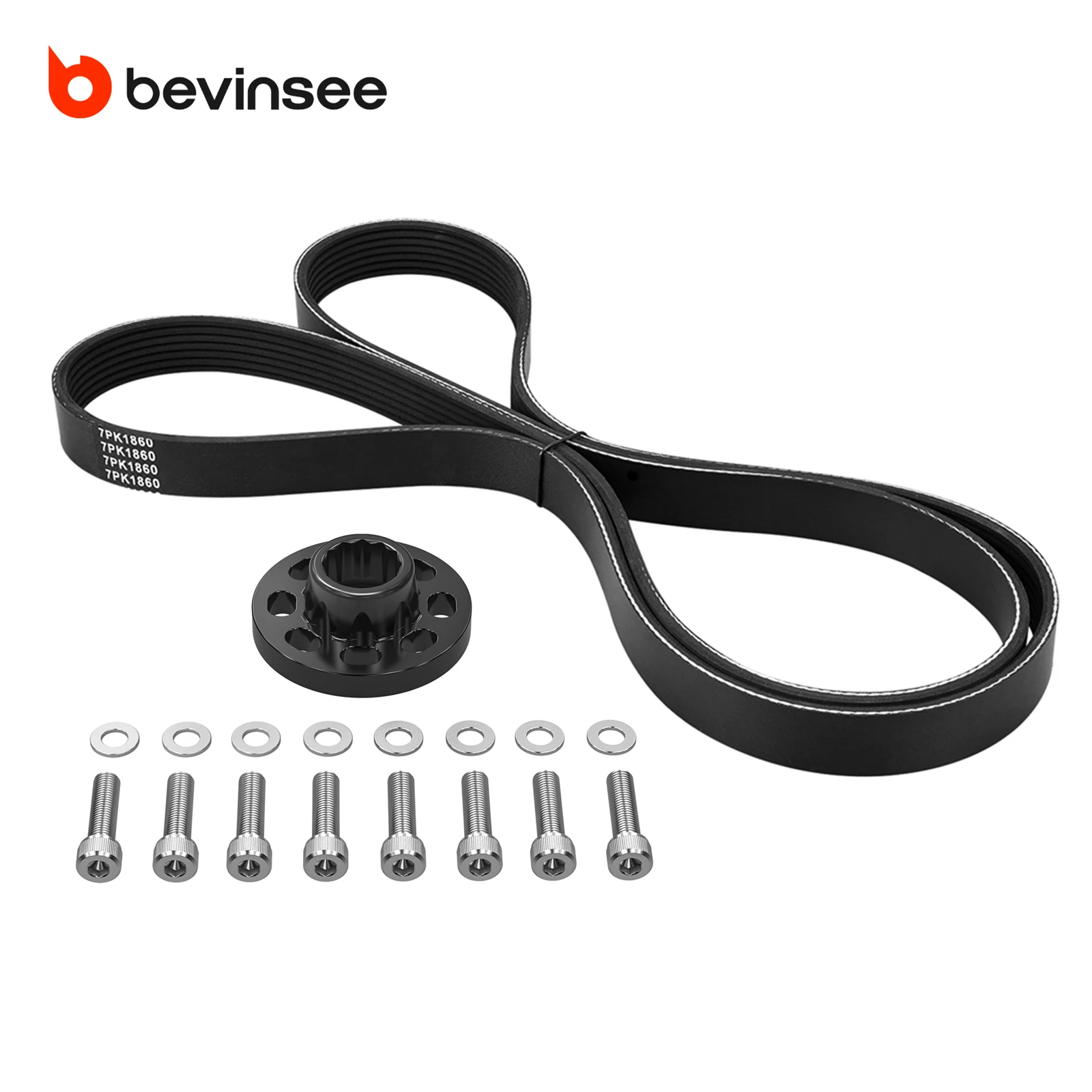 

For N55 Crank Hub Bolt Capture Kit & Main Drive Belt, for BMW E90 E92 335i E82 E88 135i N55 Engine