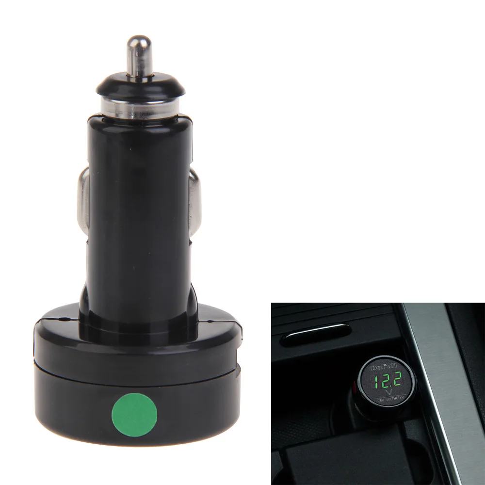 

Universal 12V 24V Auto Voltmeter Gauge Cigarette Lighter Charger Digital Voltage Meter Voltage Gauge for SUV Sedan Truck