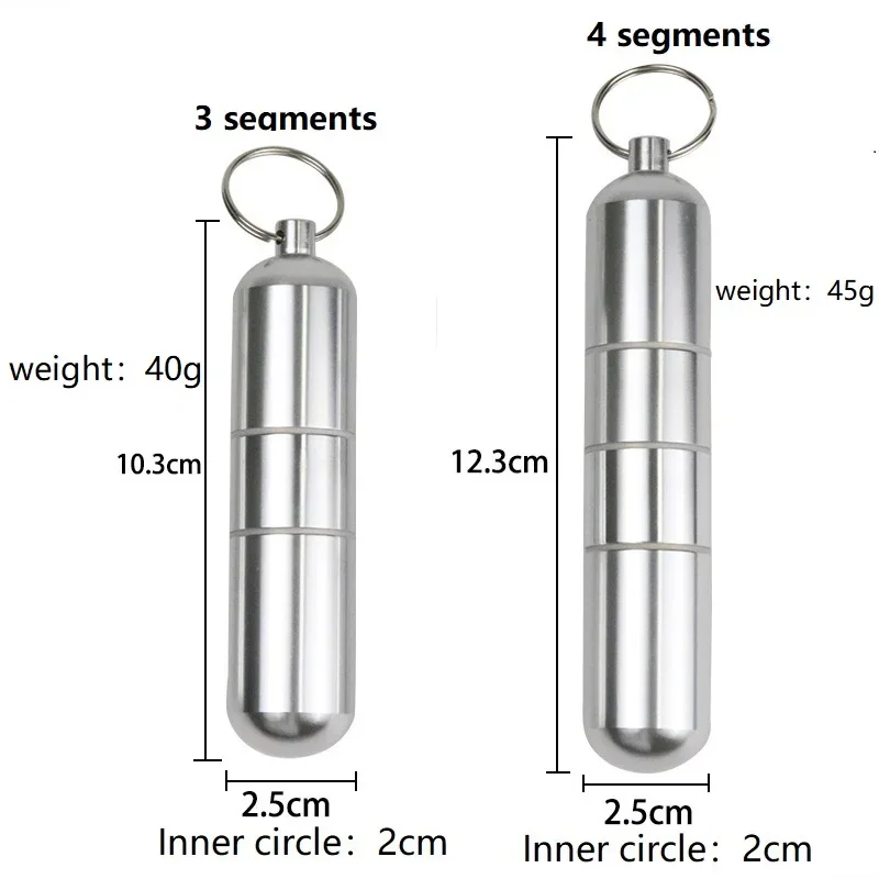 MOONSHADE Aluminum Alloy Cigarette Storage Tube Waterproof Seal Tank Pipe Cigarette Case Outdoor Travel Smoking Accessories