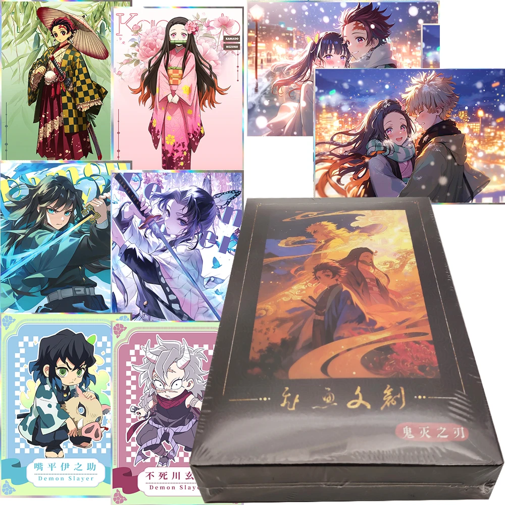 

Demon Slayer Collection Cards Highly Popular Anime Characters Exquisite Art 12x17cm Acrylic Color Paper Cards Boys Girls Gifts