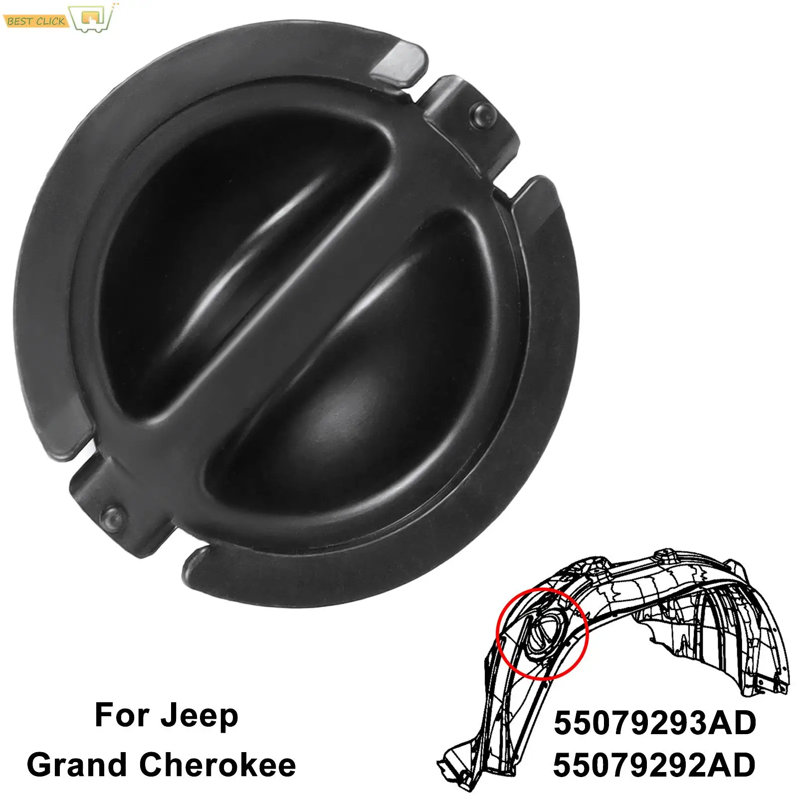 Car Front Left Right Fender Liner Cover Caps Replacements For Jeep Grand Cherokee 2011-2017 55079292AD 55079293AD Car Accessory