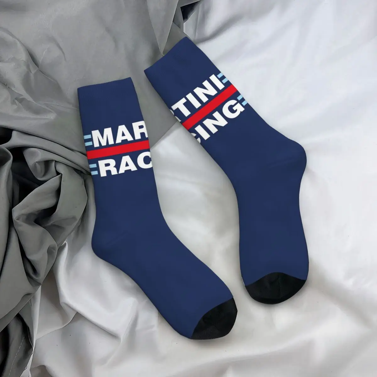 Martini Racing (backgroundless) Socks Harajuku Sweat Absorbing Stockings All Season Long Socks for Unisex Birthday Present