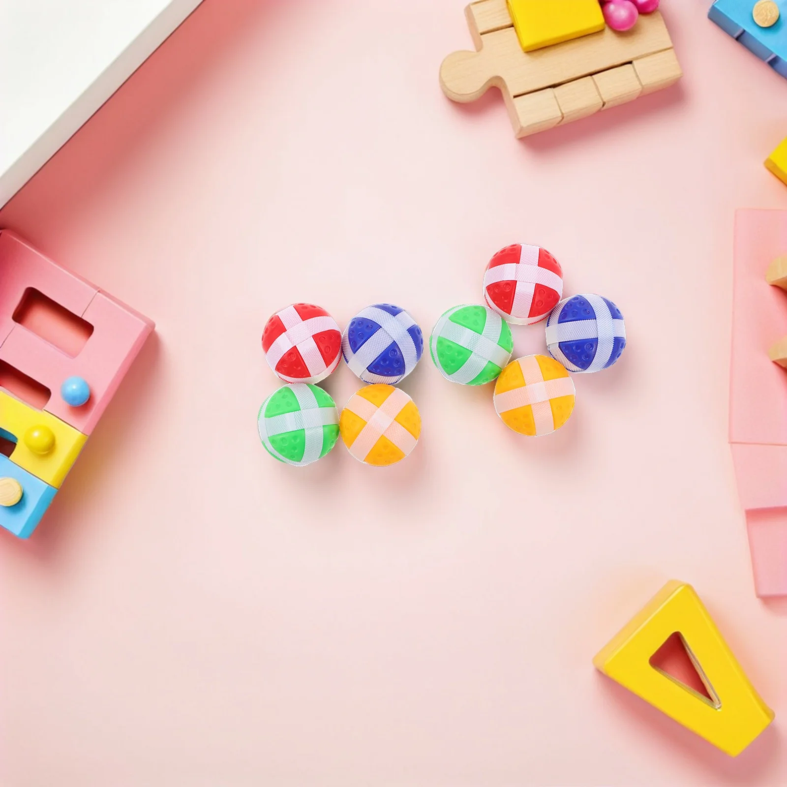 Palline appiccicose da 20 pezzi per freccette in tessuto - Gioco di lancio e cattura in tessuto di feltro da 1,57 pollici - Bomboniere per palline sportive per bambini Campeggio all'aperto