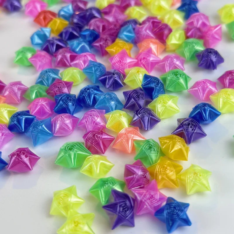 Plastic straw lucky star，Wishing bottle with paper-folded stars，Perfect Gift
