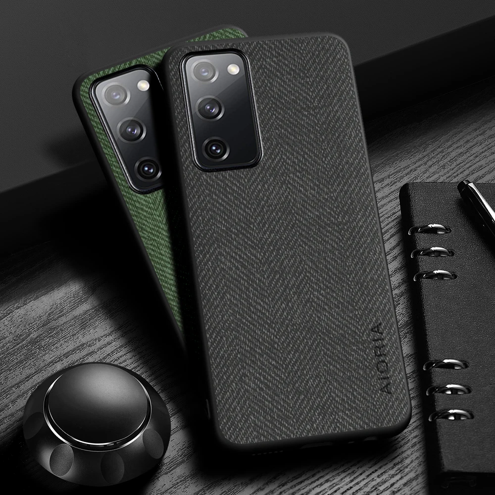 Hülle für Samsung Galaxy S20 FE Plus, schlichtes, leichtes, langlebiges Leder mit Holzmaserung für Samsung Galaxy S20 Ultra