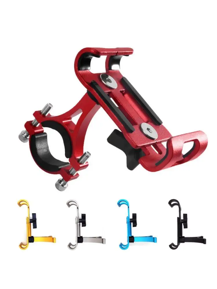 AliExpress NONE Aluminum Alloy Motorcycle Bike Phone Holder Universal Adjustable Bicycle Phone Stand Metal Anti-slip Bracket For All Smartphones