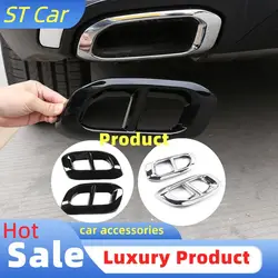 2pcs Car Muffler Exhaust Pipe Tail Cover Trim Exterior Accessories For Mercedes Benz GLE 350 GLE 450 GLC GLS W167 X253 X167 2020