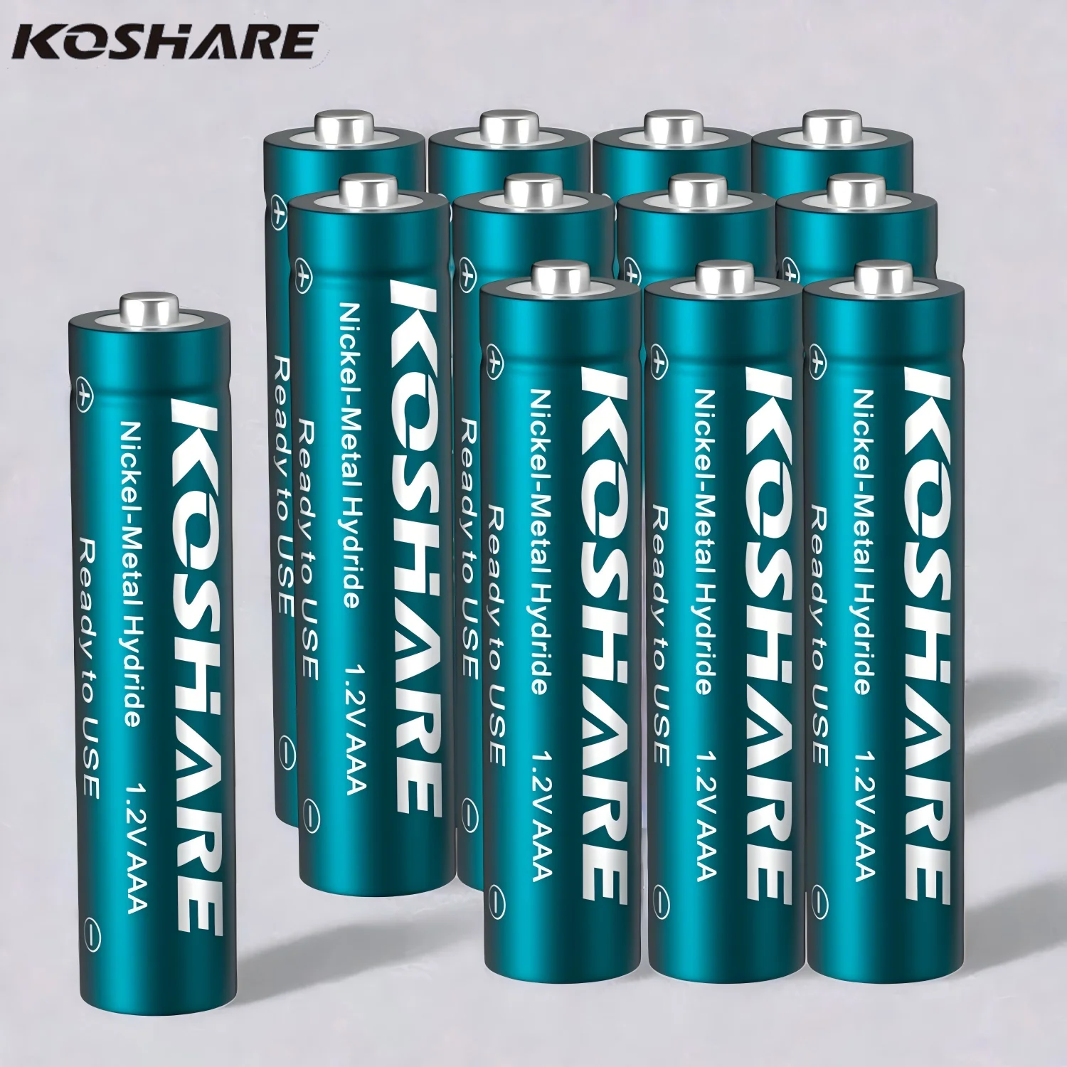 

KOSHARE AAA Ni-MH Rechargeable Battery 300mAh 1.2V High-Capacity Long loading for Alarm Clock Calculator Remote Control toys