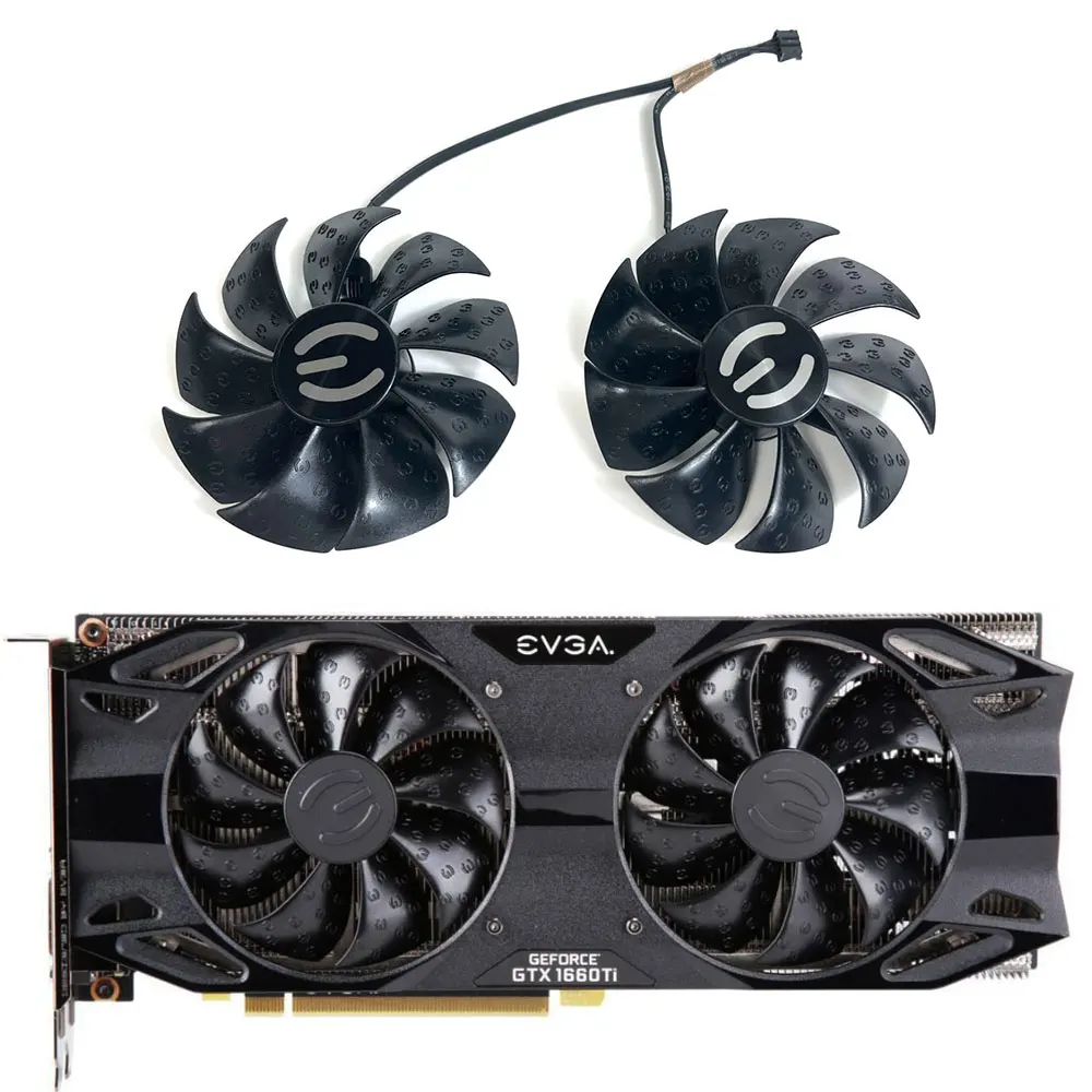 

PLA09215S12H RTX 2060 SC Ultra GPU FAN，For EVGA GTX 1660 XC Ultra、GTX 1660 TI XC Ultra、RTX 2060 SC Ultra Video card cooling fan