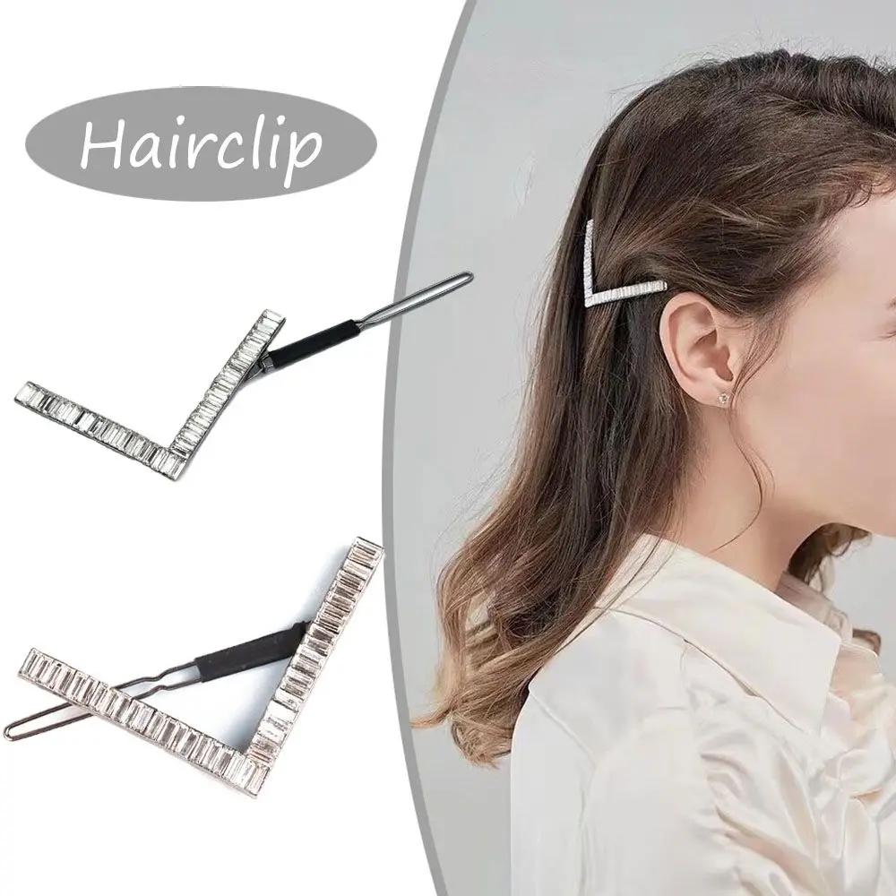

Женские роскошные геометрические металлические заколки для волос с кристаллами, аксессуары для волос, украшения для волос