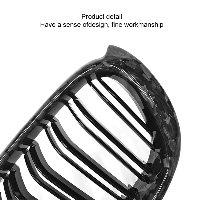 

Forged Carbon Fiber Front Bumper Grille X3 X4 F25 Lci F26 2014-2018 Double Slat