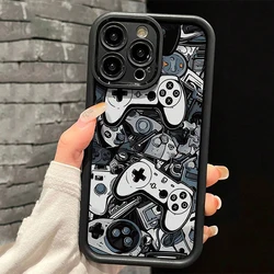 Case For iPhone 17 16 Pro Max Air Cases iPhone 15 Case Game Controller Graphic Case For iPhone 11 12 13 14Pro 7 8 Plus SE2 Cover
