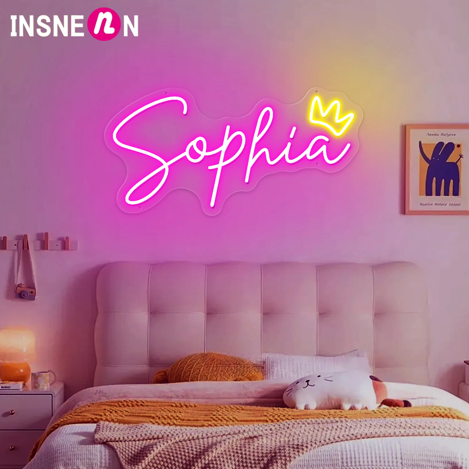 Custom Led Name Neon Sign Customizable Name Signs Personalized Led Sign for Wall Decor Bedroom Home Decor Teenage Gifts for Kid