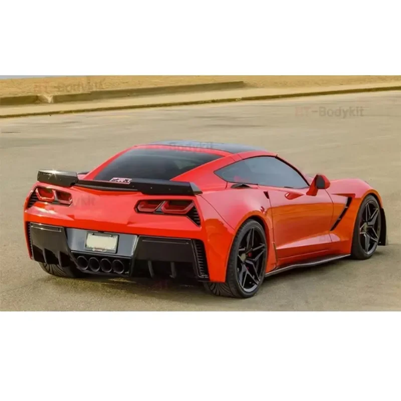 

Для Chevrolet Corvette C7 Z06 2014-2019: Карбоновый диффузор заднего бампера, спойлер, задняя накладка, обвес, тюнинг-комплект, автозапчасти