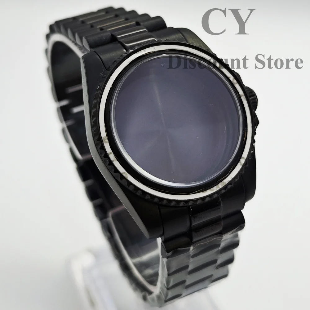 NH35 36mm Black Stainless Steel Watch Case Strap Sapphire Glass fit NH35 NH36 ETA2824 2836 Miyota8215 DG2813 3804 PT5000 Movemen