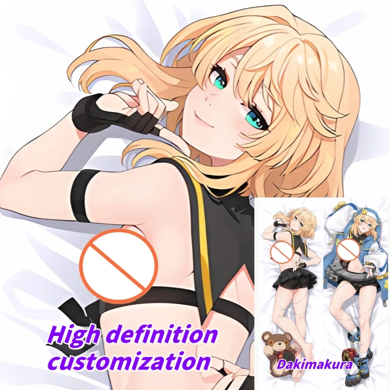 

Dakimakura Anime Guilty Gear Bridget Double-sided Print Life-size Body Pillow Cover Bedding Gifts