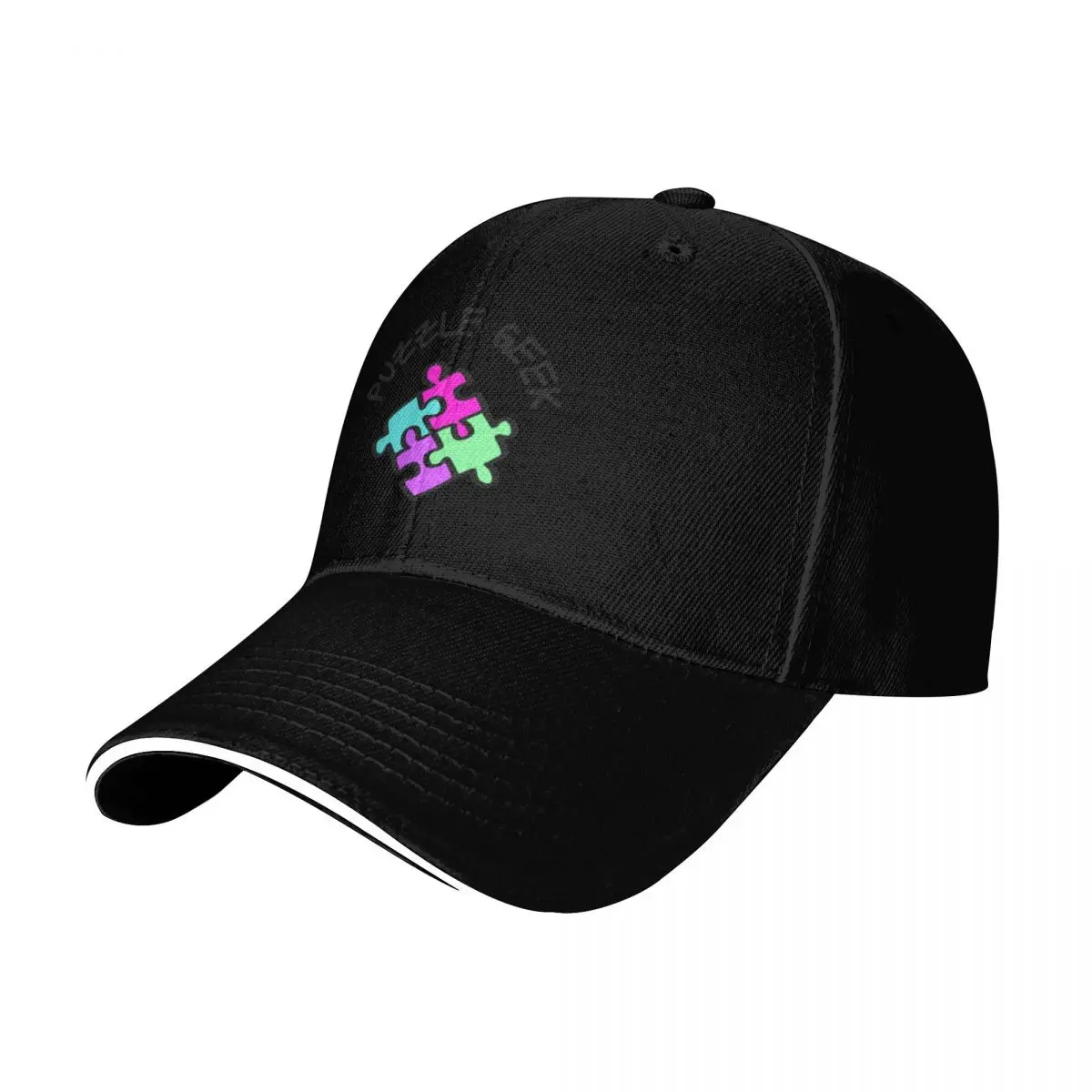 

Puzzle Geek Baseball Cap black Visor Beach Horse Hat Men Golf Wear Women's