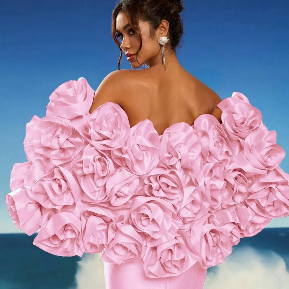 

Beautiful Handmade Flower Women Bicep Cape Floral Jackets Outerwear Costumes For Stage Show All Color And Size Available