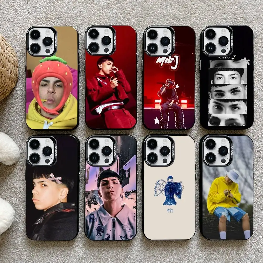 

Rapper M-Milo J Phone Case For iPhone 16,15,14,13,12,17,Pro,MAX Black Matte Shockproof Cover