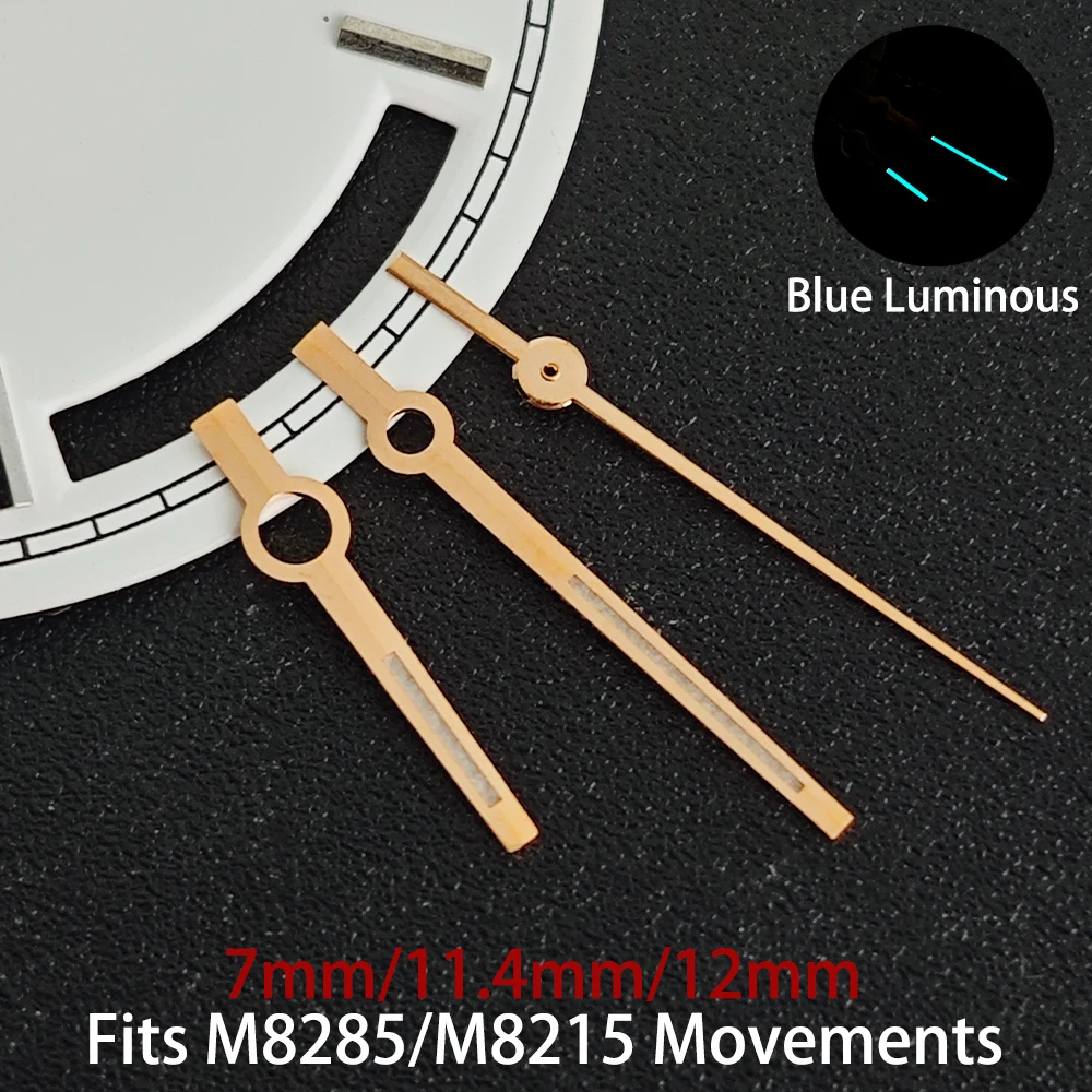 31-mm-Zifferblatt, hochwertige blau leuchtende Uhrzeiger, passend für 8285/8215 Uhrwerk, 8285-Zifferblatt, Uhrenzubehör, Uhren für Herren – Detail 8