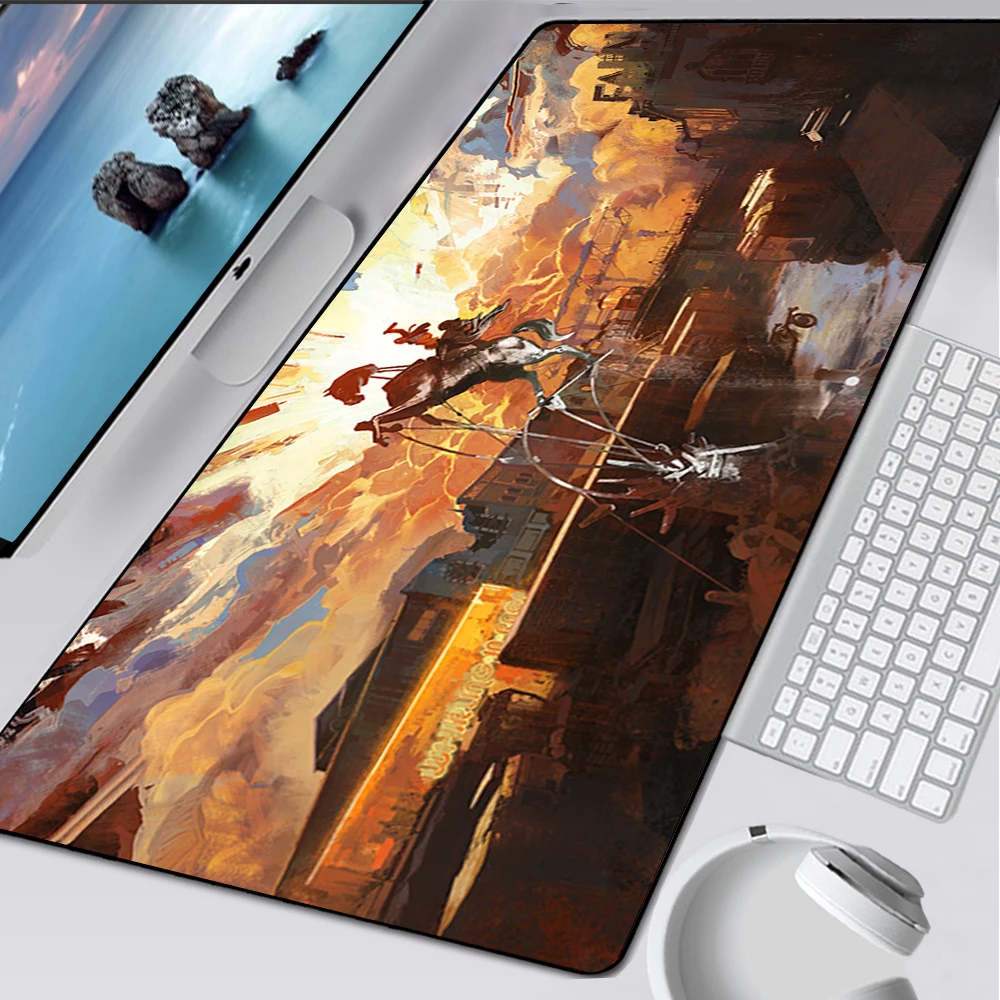 Disco Elysium Large Gaming Mouse Pad Computer Mousepad PC Gamer Mouse Mat XXL Laptop Mausepad Mouse Carpet Keyboard Mat Desk Pad