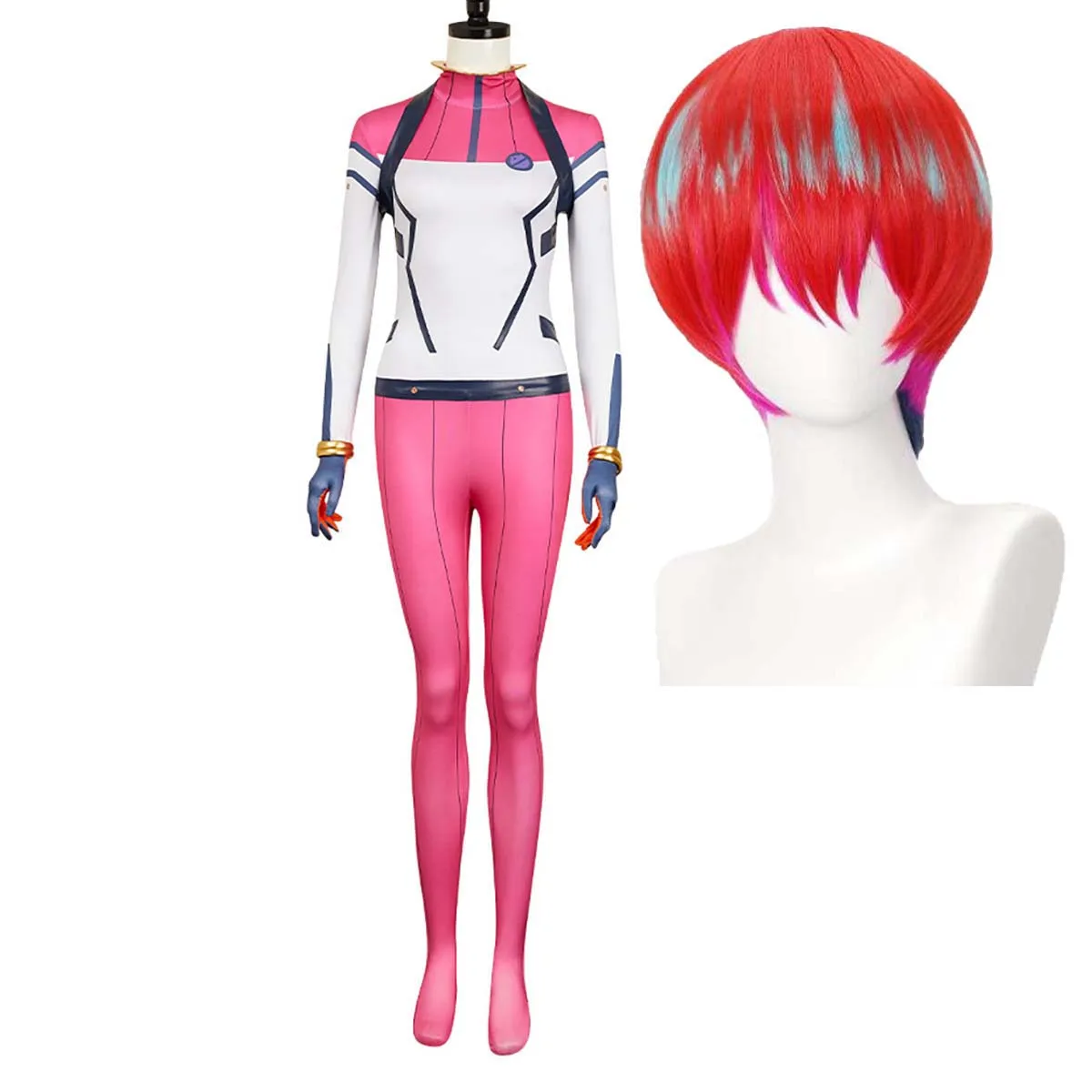

Women Halloween Suits Amate Yuzuriha Cosplay Jumpsuits Costume or Wig