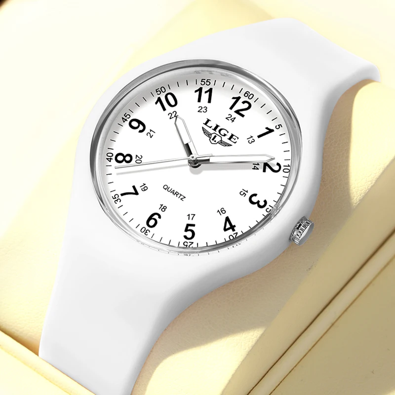 LIGE 2026 Orologi da uomo semplici per le donne Orologi da polso al quarzo casual moda Orologio da polso in silicone luminoso impermeabile Regali da donna Reloj
