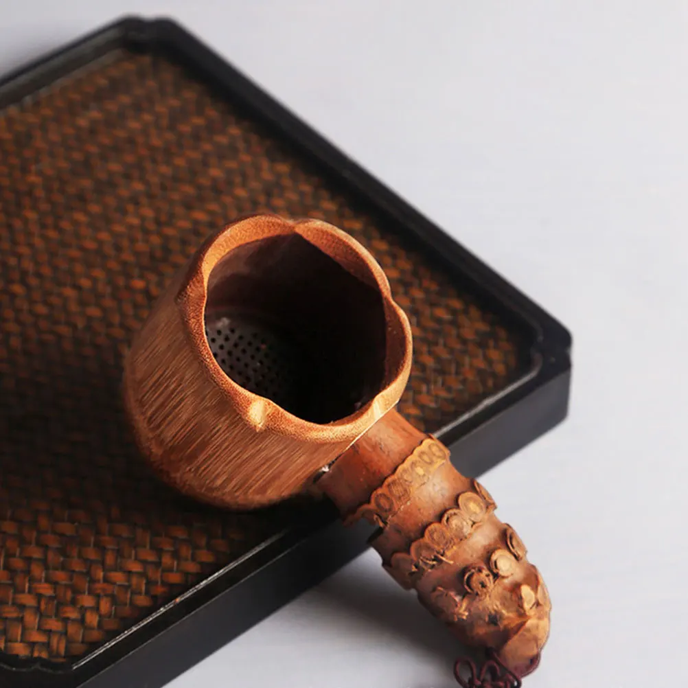 

Bamboo Tea Strainer Fine Mesh Filters Ergonomic H Long Life Japanese Style Tea Infuser Practical Gift