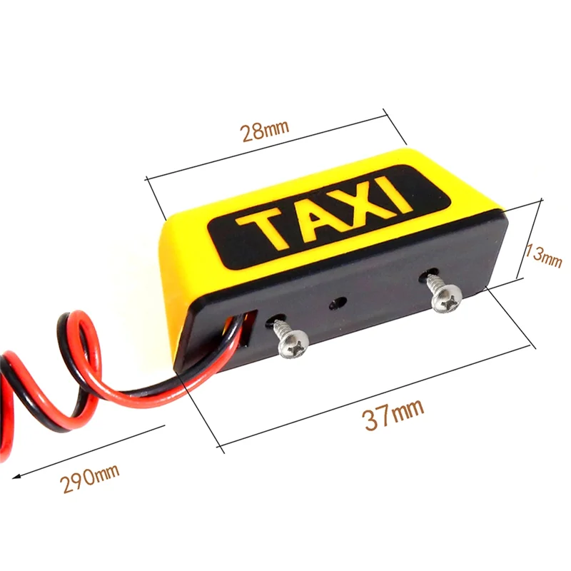 AS96-TAXI سقف السيارة ضوء العالمي لسيارة RC 1/10 RV 1/8 تسلق مركبة على الطرق الوعرة مركبة لتقوم بها بنفسك التحديثية RC سيارة R160