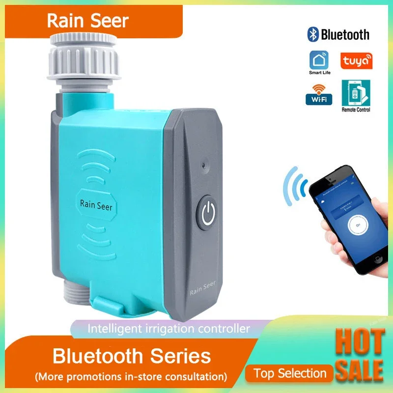 

Rain Seer Tuya Bluetooth Garden Home Irrigation Watering Timer WiFi Water Timer Mobile Phone Remote Controller