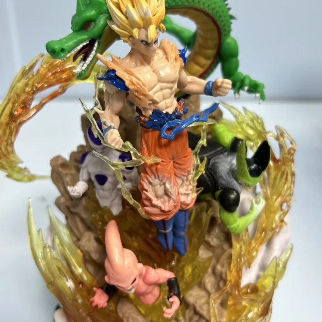 23cm Dragon Ball SSJ3 figurki Goku GK Super 3 syn Goku figurki akcji z Anime kolekcja pcv zabawki modele prezenty urodzinowe