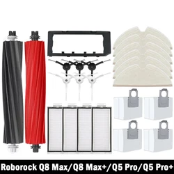 For Roborock Q8 Max Q8 Max+ Q5 Pro Q5 Pro+ Replacement Parts Accessories Main Side Brush Hepa Filter Mop Dust Bag