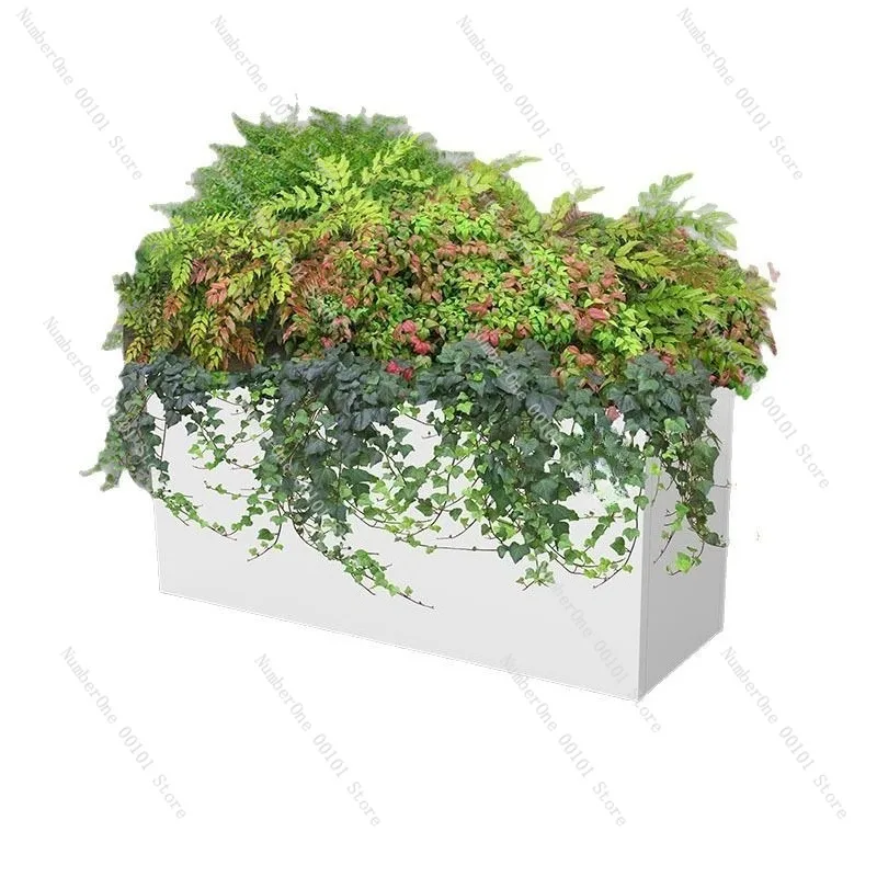 

Уличный садовый ящик-кашпо из нержавеющей стали, разборный, передвижной, декоративный, с перегородками, для балкона и сада