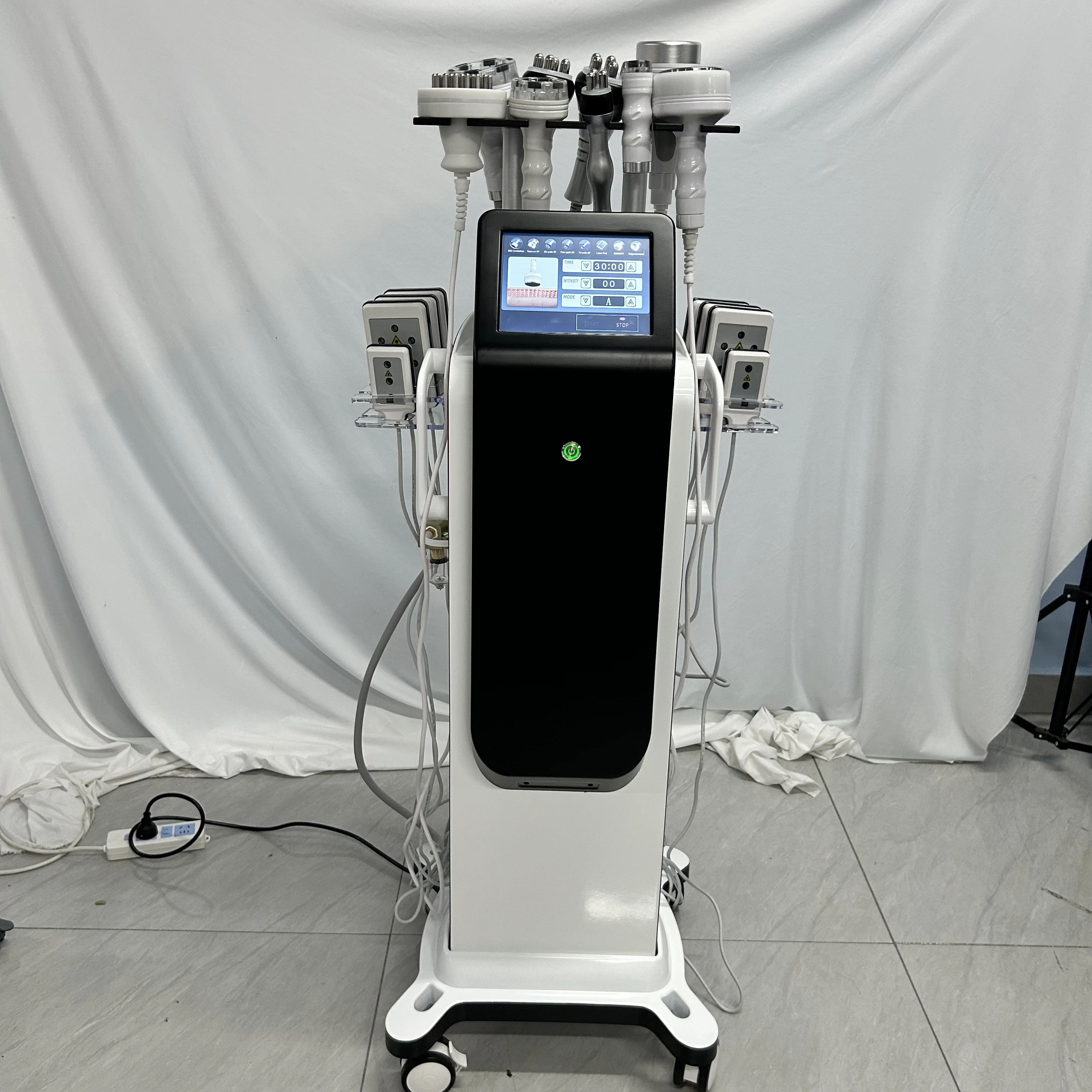 10 In 1 80K Cavitation RF Slimming Machine Vacuum Cellulite Reducer Skin Tightening Anti-Aging Wrinkle Removal Salon Device