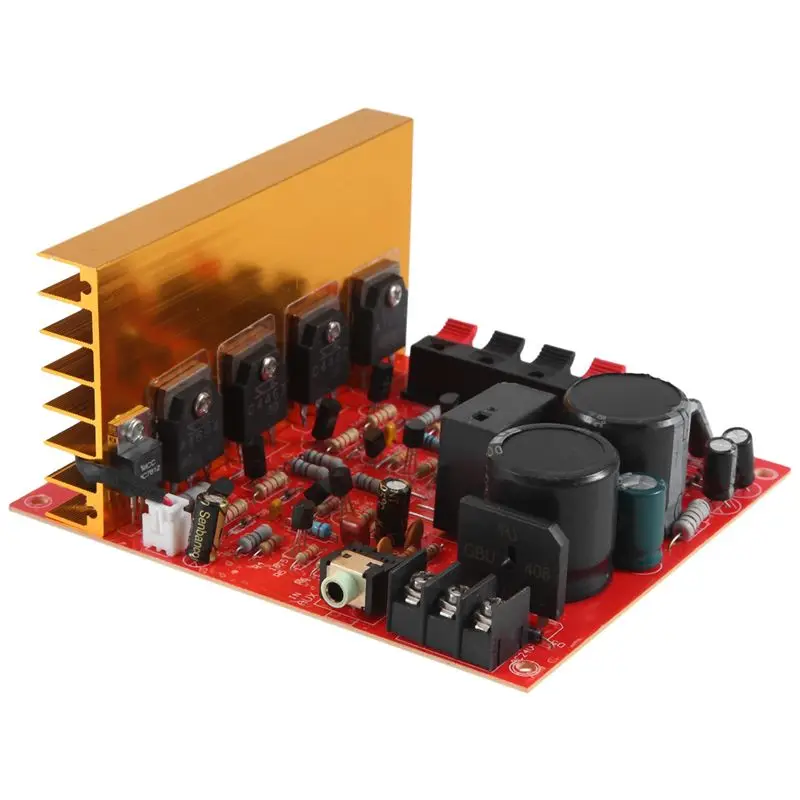 Y22A-Power Amplifier Audio Board 180W+180W 2.0 Channel FET Speaker Amplifier Sound Preamplifier Dual AC18V-26V With Fan