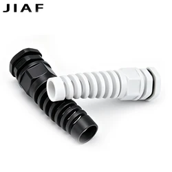 2/5PCS NPT Waterproof Anti-bending Cable Gland NPT1/4 Plastic Joint Nylon Torsion-proof Glands NPT1/2 Spiral Relief Protector
