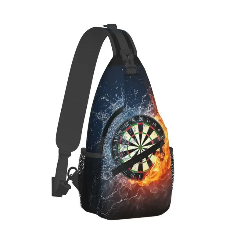 Custom Darts Board Sling Bag for Cycling Men's Arrow Archery Target Darts Board Crossbody Chest Backpack Shoulder Daypack