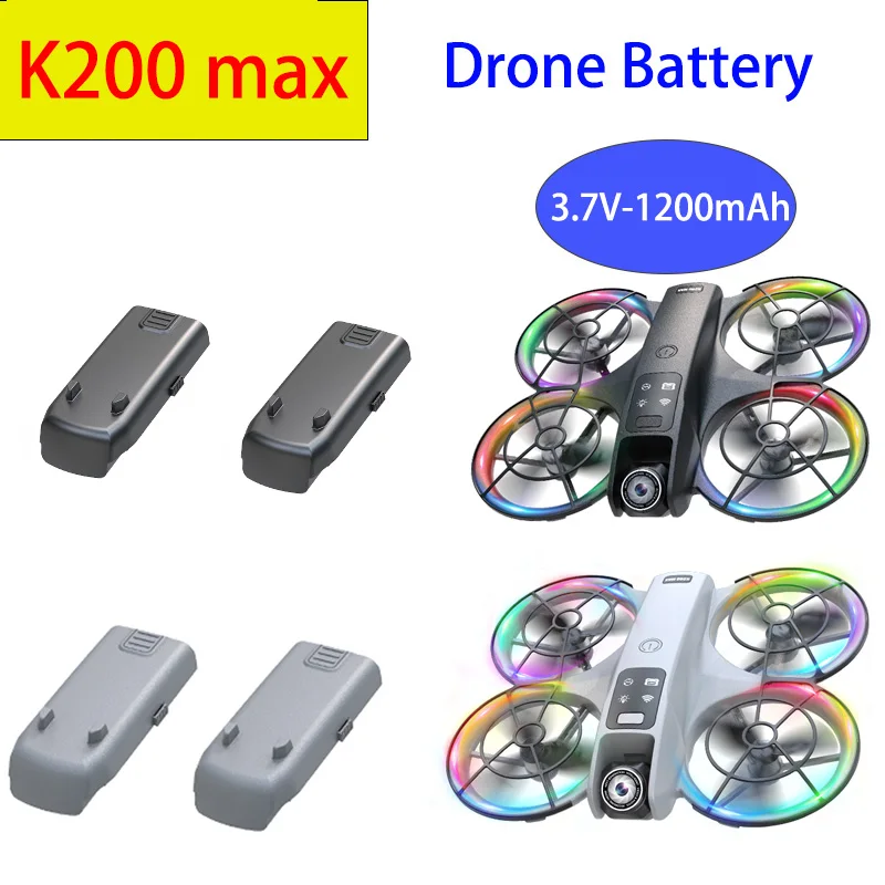 แบตเตอรี่โดรน K200Max สำหรับ K200 Max 3.7v 1200 mAh LiPo แบตเตอรี่อะไหล่แท้