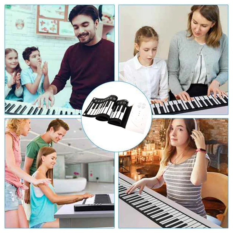 Roll Up Piano Piano Plegable 49 Keys Portable Electronic Piano Portable Keyboard Piano