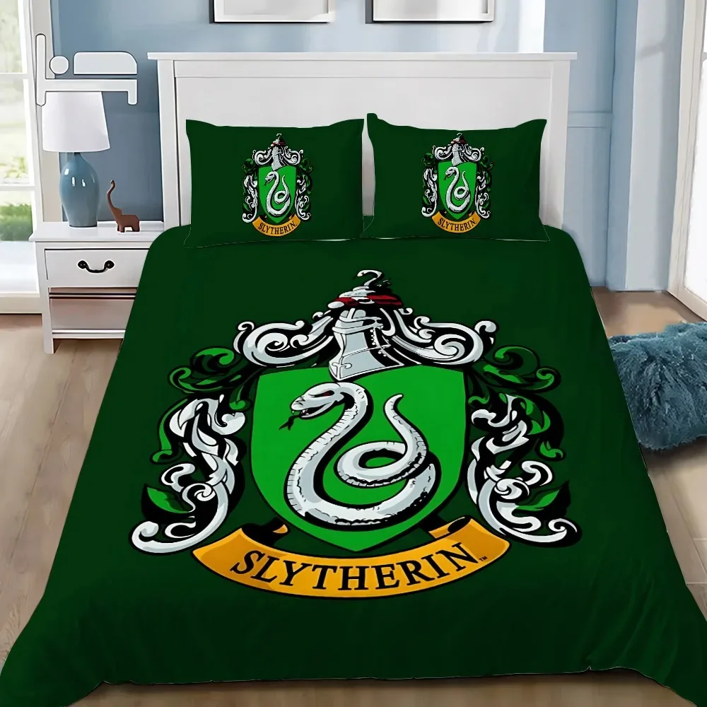 Parure Letto Harry Potter - Copripiumino 140x200 Cm + Federa 63x63 Cm, 100% Cotone, Stemma Grifondoro Reversibile - Foto 10