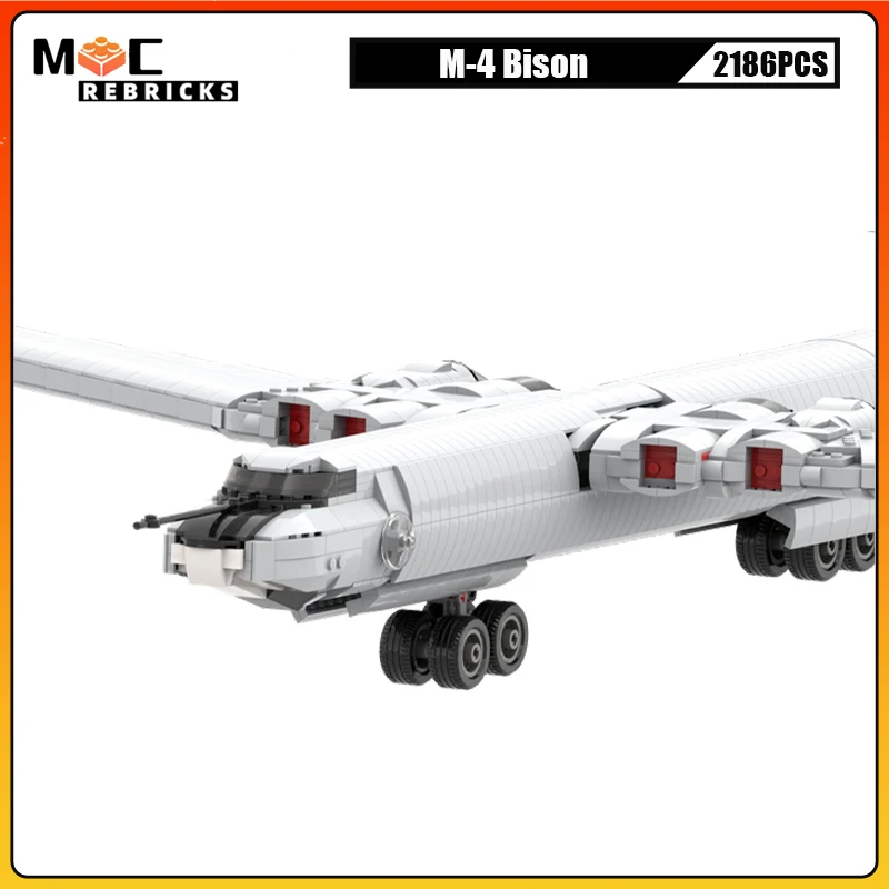 Military Series US M-4 Bison Armed Bomber MOC Assembling Building Blocks Model Set DIY Children's Christmas Gifts